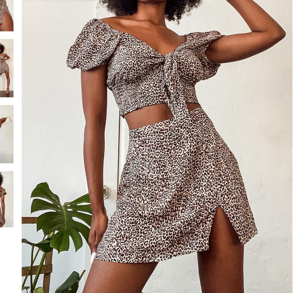 Fiercely in Love Beige Leopard Print Mini Skirt Lulus